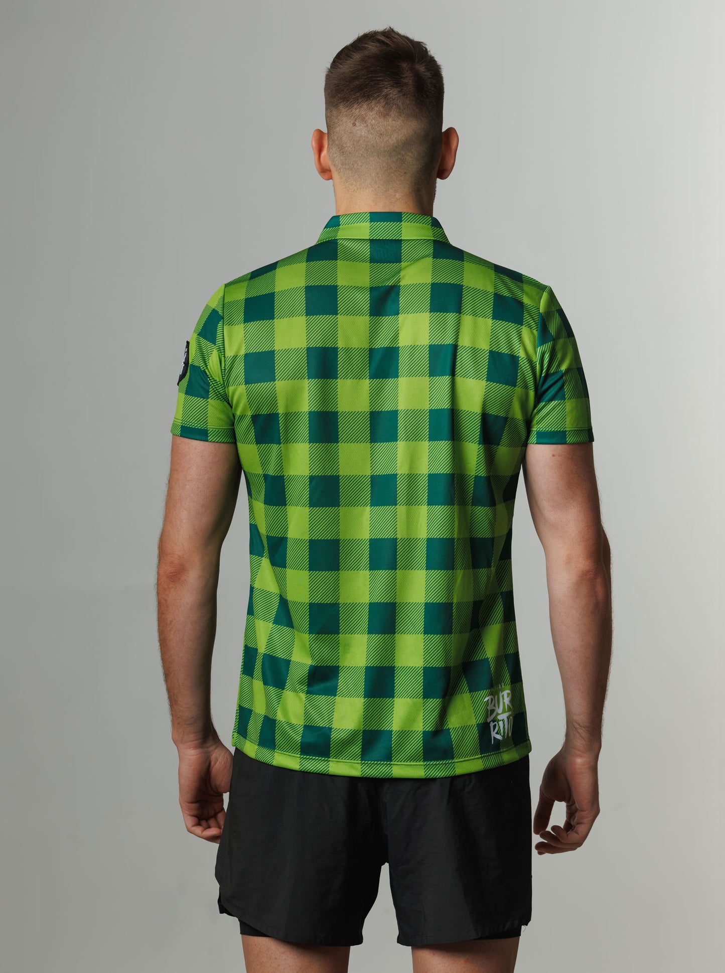Camisa cuadros verde hombre
