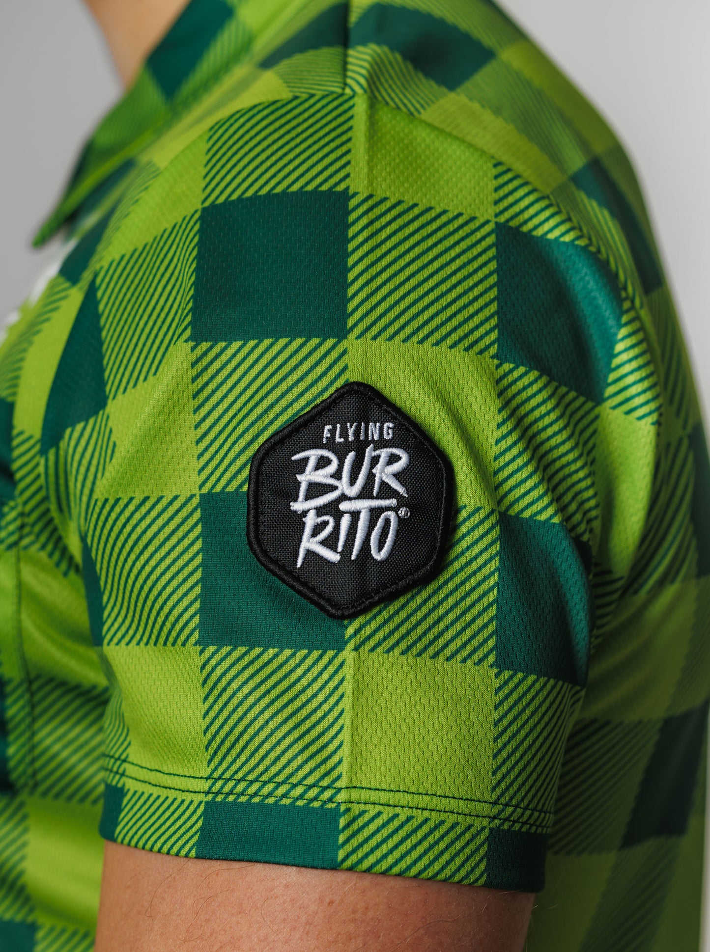 Camisa cuadros verde hombre