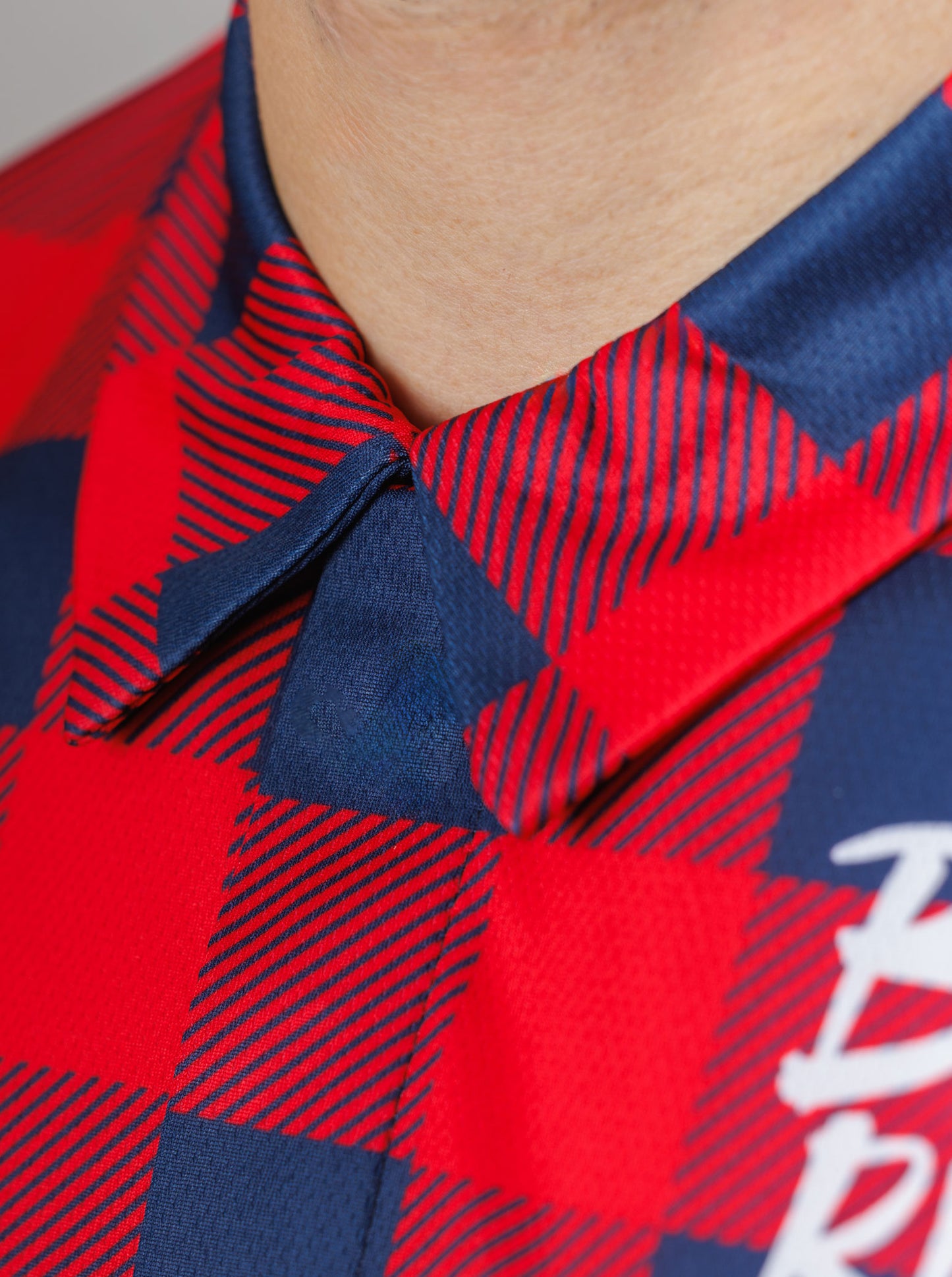 Camisa cuadros roja hombre