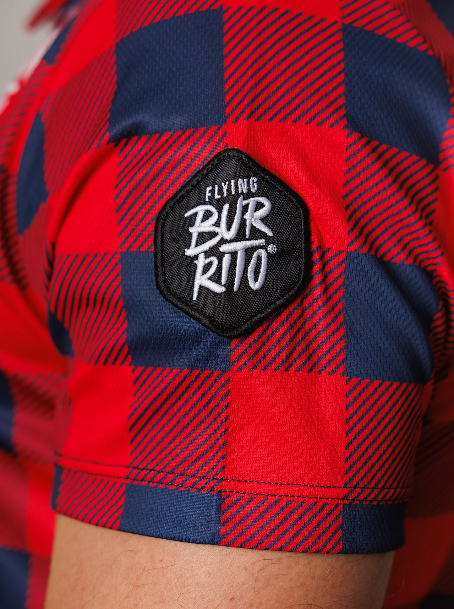 Camisa cuadros roja hombre