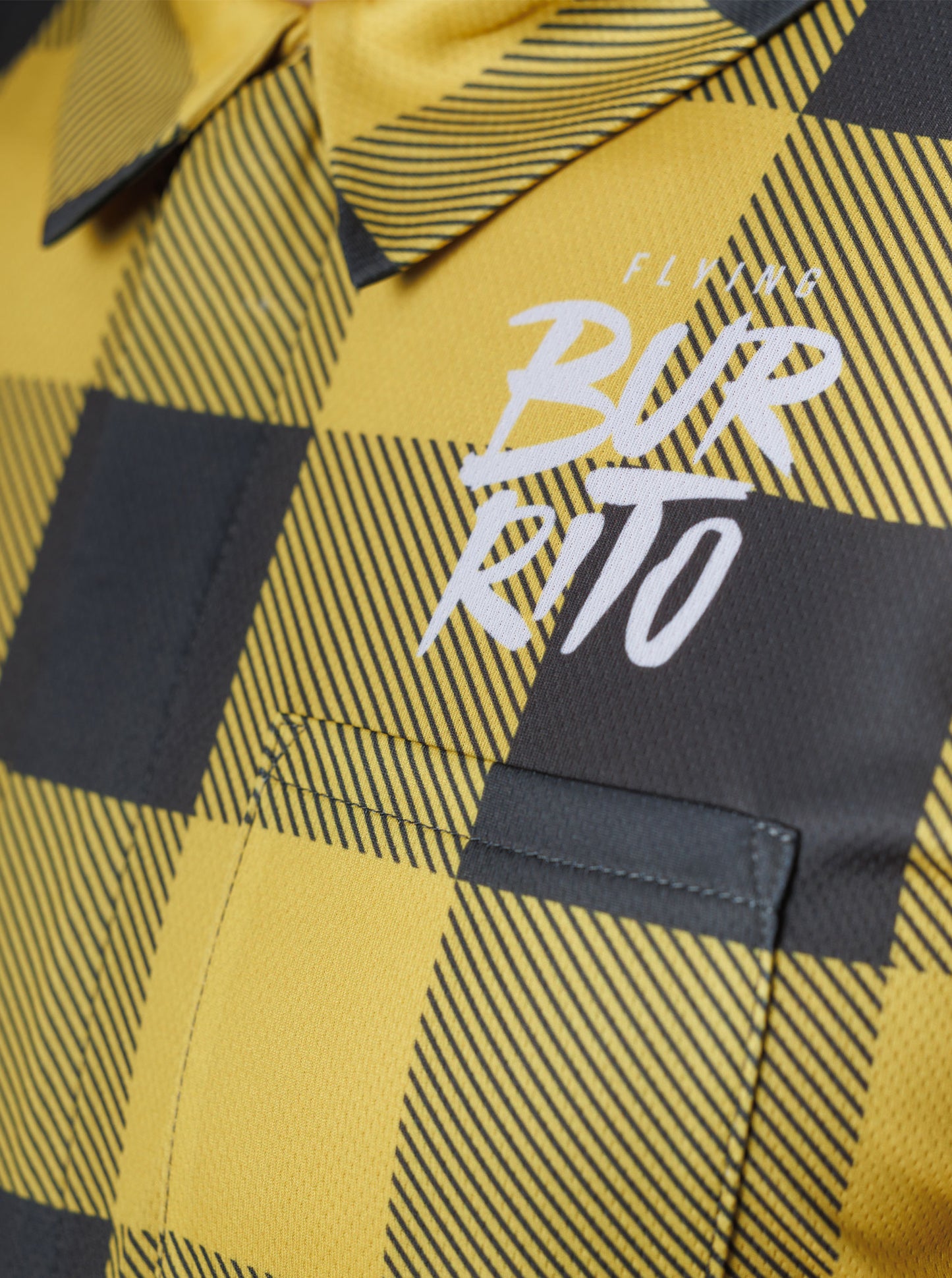 Camisa cuadros amarilla hombre