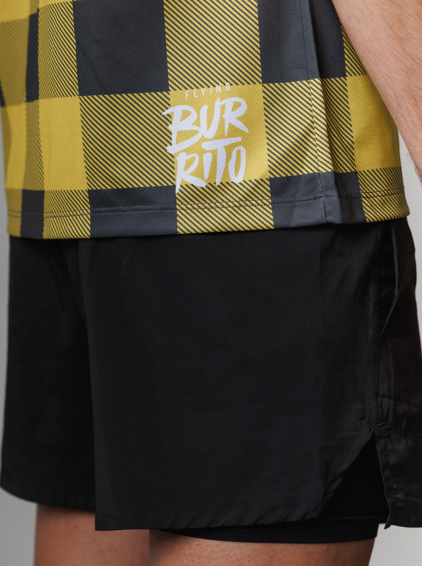 Camisa cuadros amarilla hombre
