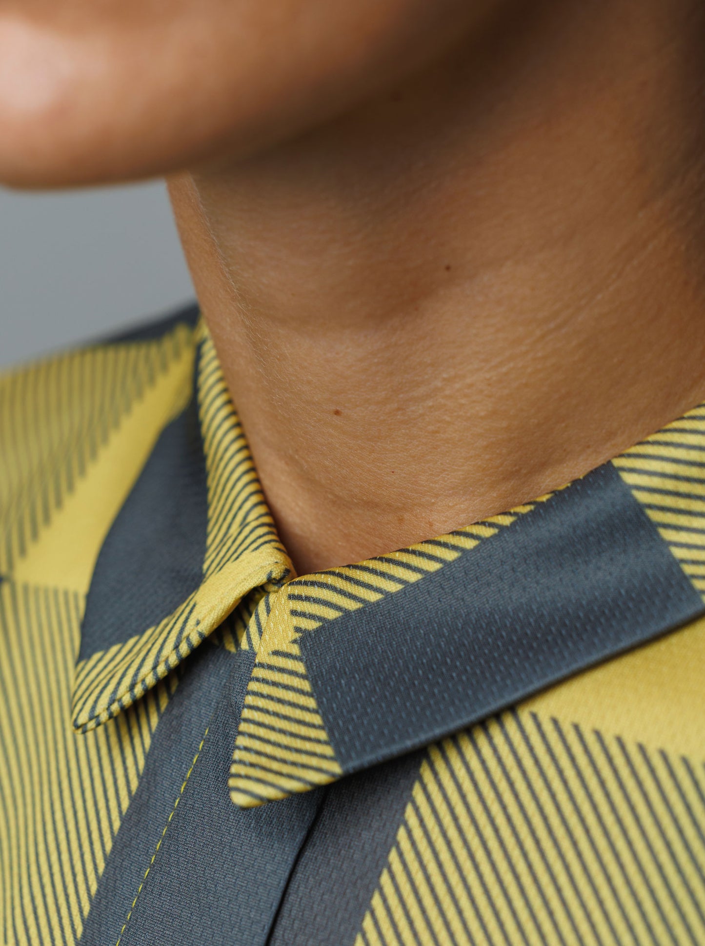 Camisa cuadros amarilla mujer