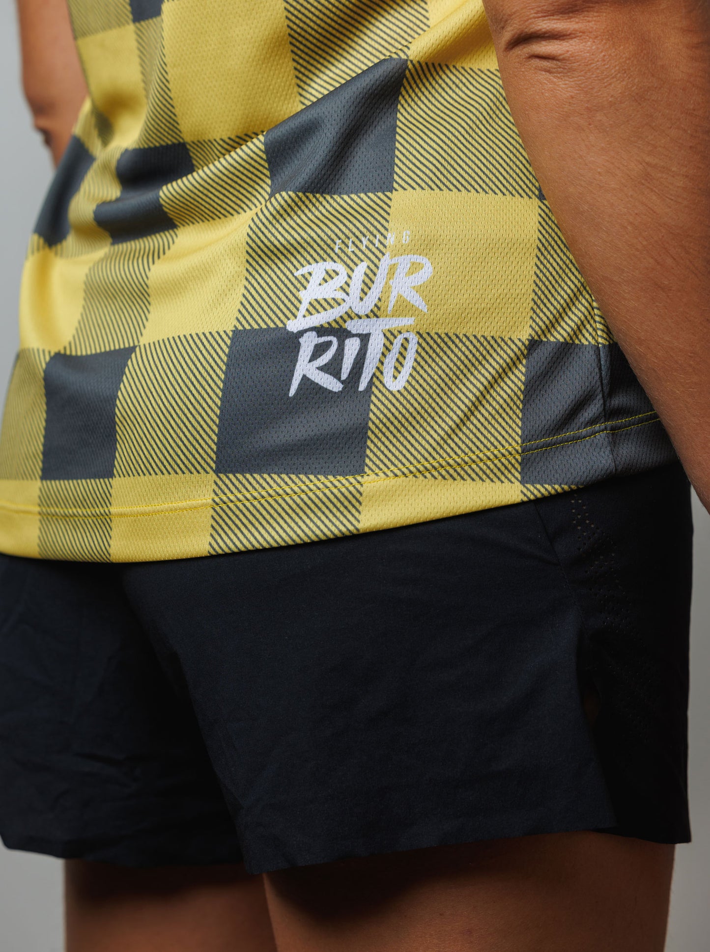Camisa cuadros amarilla mujer